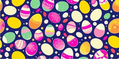 Vibrant Easter Egg Vector Background