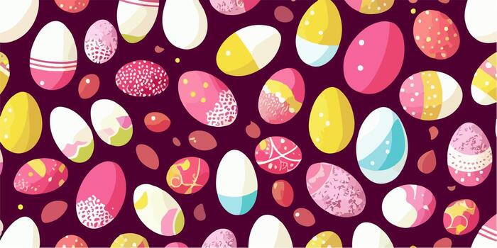 Vector Easter Egg Icon Set with Different Designs and Styles