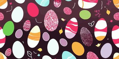 Vector Easter Egg Mosaic Background with Colorful Tiles