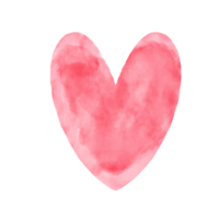 waterverf hart set, concept liefde, Valentijnsdag dag icoon waterverf set, waterverf geschilderd roze hart png