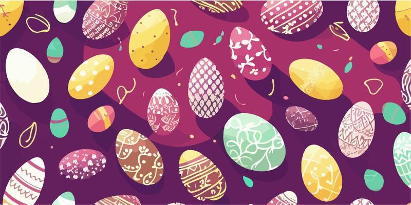 Vector Illustration of Easter Egg Cute Design