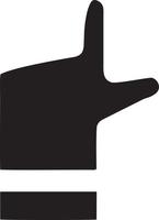 Hand icon symbol vector image. Illustration of the isolated finger hand touch human design. EPS 10