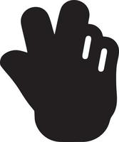 Hand icon symbol vector image. Illustration of the isolated finger hand touch human design. EPS 10