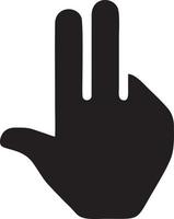 Hand icon symbol vector image. Illustration of the isolated finger hand touch human design. EPS 10