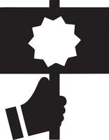 Hand icon symbol vector image. Illustration of the isolated finger hand touch human design. EPS 10