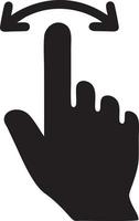 Hand icon symbol vector image. Illustration of the isolated finger hand touch human design. EPS 10