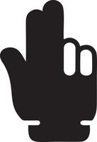 Hand icon symbol vector image. Illustration of the isolated finger hand touch human design. EPS 10