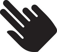 Hand icon symbol vector image. Illustration of the isolated finger hand touch human design. EPS 10