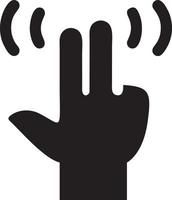 Hand icon symbol vector image. Illustration of the isolated finger hand touch human design. EPS 10