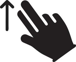 Hand icon symbol vector image. Illustration of the isolated finger hand touch human design. EPS 10