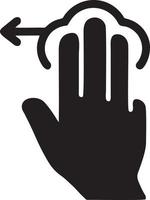 Hand icon symbol vector image. Illustration of the isolated finger hand touch human design. EPS 10