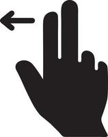 Hand icon symbol vector image. Illustration of the isolated finger hand touch human design. EPS 10