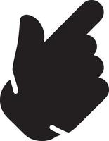 Hand icon symbol vector image. Illustration of the isolated finger hand touch human design. EPS 10