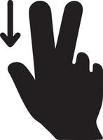 Hand icon symbol vector image. Illustration of the isolated finger hand touch human design. EPS 10