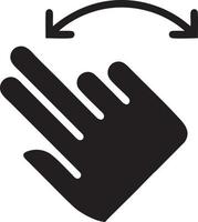 Hand icon symbol vector image. Illustration of the isolated finger hand touch human design. EPS 10