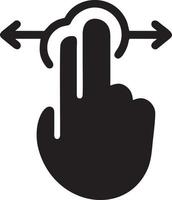 Hand icon symbol vector image. Illustration of the isolated finger hand touch human design. EPS 10