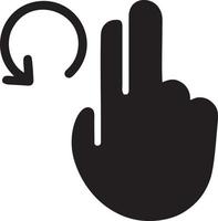 Hand icon symbol vector image. Illustration of the isolated finger hand touch human design. EPS 10