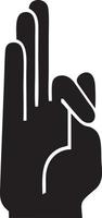 Hand icon symbol vector image. Illustration of the isolated finger hand touch human design. EPS 10