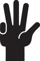 Hand icon symbol vector image. Illustration of the isolated finger hand touch human design. EPS 10