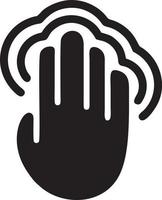 Hand icon symbol vector image. Illustration of the isolated finger hand touch human design. EPS 10