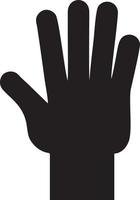 Hand icon symbol vector image. Illustration of the isolated finger hand touch human design. EPS 10