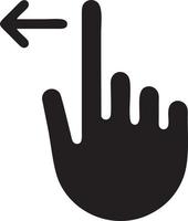 Hand icon symbol vector image. Illustration of the isolated finger hand touch human design. EPS 10