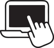 Hand icon symbol vector image. Illustration of the isolated finger hand touch human design. EPS 10