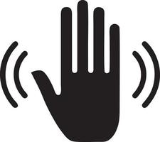 Hand icon symbol vector image. Illustration of the isolated finger hand touch human design. EPS 10