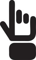 Hand icon symbol vector image. Illustration of the isolated finger hand touch human design. EPS 10