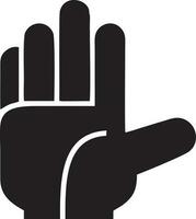 Hand icon symbol vector image. Illustration of the isolated finger hand touch human design. EPS 10