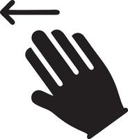 Hand icon symbol vector image. Illustration of the isolated finger hand touch human design. EPS 10