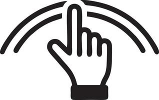 Hand icon symbol vector image. Illustration of the isolated finger hand touch human design. EPS 10