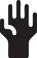 Hand icon symbol vector image. Illustration of the isolated finger hand touch human design. EPS 10