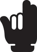 Hand icon symbol vector image. Illustration of the isolated finger hand touch human design. EPS 10