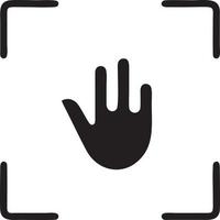 Hand icon symbol vector image. Illustration of the isolated finger hand touch human design. EPS 10