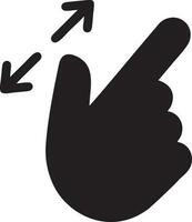 Hand icon symbol vector image. Illustration of the isolated finger hand touch human design. EPS 10