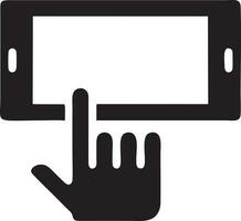 Hand icon symbol vector image. Illustration of the isolated finger hand touch human design. EPS 10