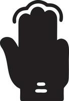 Hand icon symbol vector image. Illustration of the isolated finger hand touch human design. EPS 10