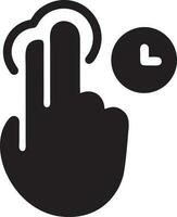 Hand icon symbol vector image. Illustration of the isolated finger hand touch human design. EPS 10