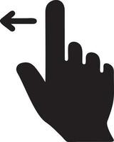 Hand icon symbol vector image. Illustration of the isolated finger hand touch human design. EPS 10