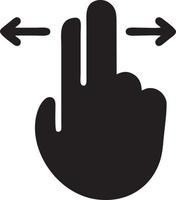 Hand icon symbol vector image. Illustration of the isolated finger hand touch human design. EPS 10