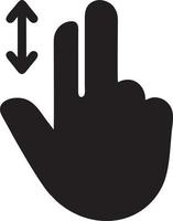 Hand icon symbol vector image. Illustration of the isolated finger hand touch human design. EPS 10