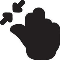 Hand icon symbol vector image. Illustration of the isolated finger hand touch human design. EPS 10