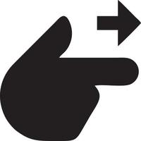 Hand icon symbol vector image. Illustration of the isolated finger hand touch human design. EPS 10