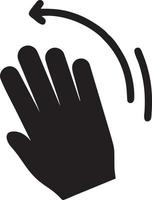 Hand icon symbol vector image. Illustration of the isolated finger hand touch human design. EPS 10