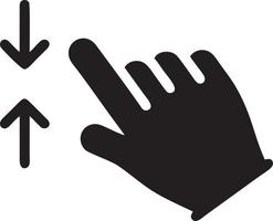 Hand icon symbol vector image. Illustration of the isolated finger hand touch human design. EPS 10