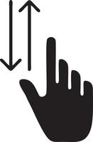 Hand icon symbol vector image. Illustration of the isolated finger hand touch human design. EPS 10