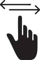 Hand icon symbol vector image. Illustration of the isolated finger hand touch human design. EPS 10