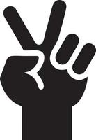 Hand icon symbol vector image. Illustration of the isolated finger hand touch human design. EPS 10