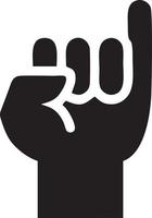 Hand icon symbol vector image. Illustration of the isolated finger hand touch human design. EPS 10